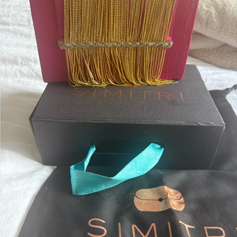 Simitri Burgundy Dreamy Clutch. Never used in original box. - Picture 2 of 12